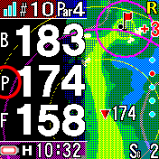 飛距離の表示